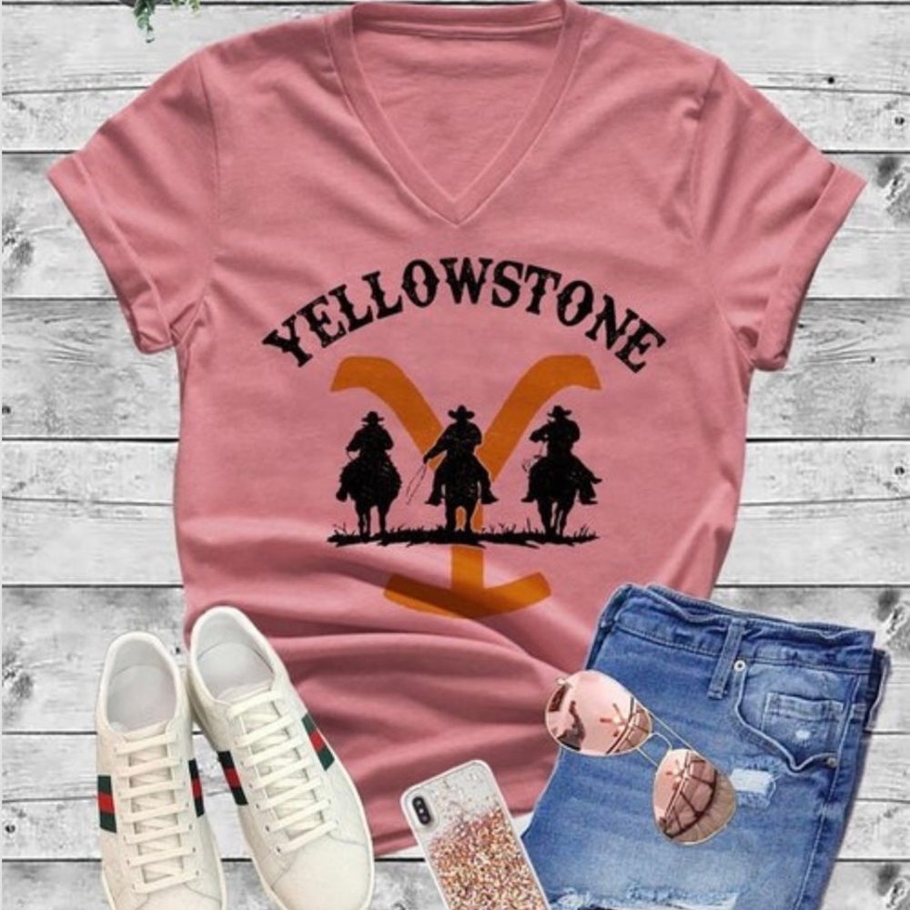 Yellowstone V Neck T-Shirt